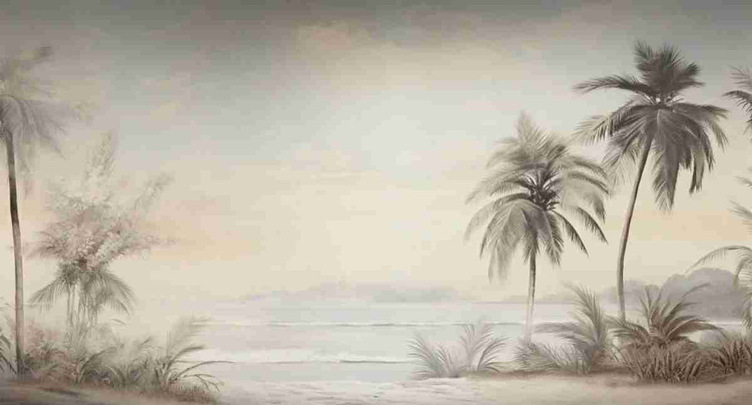 Doux palmiers - Illulart: Papier peint panoramique