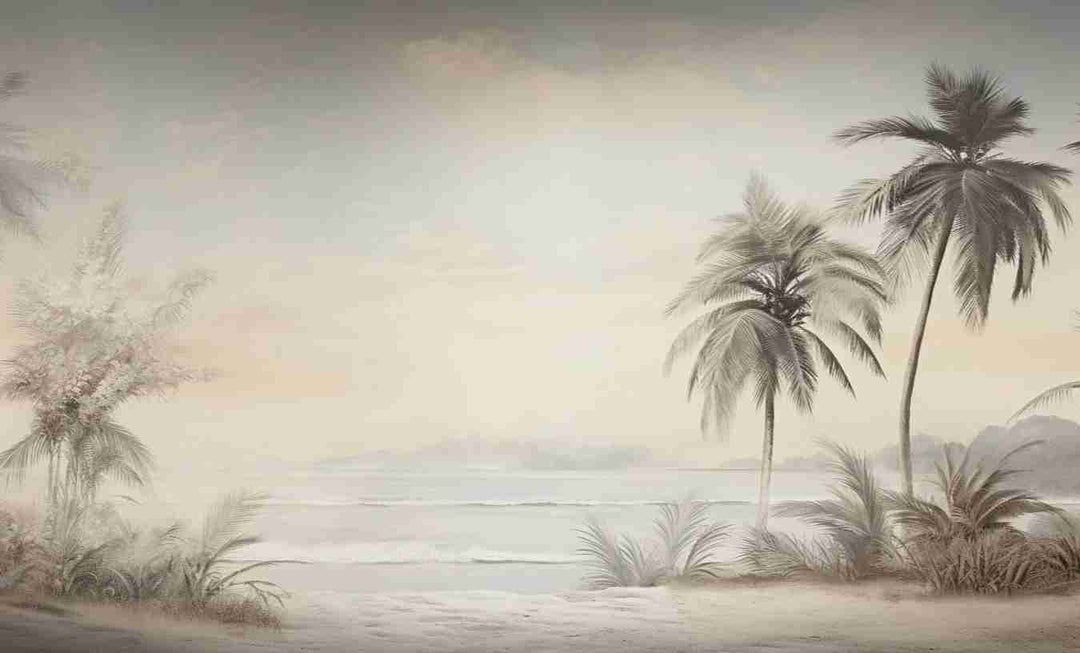 Doux palmiers - Illulart: Papier peint panoramique