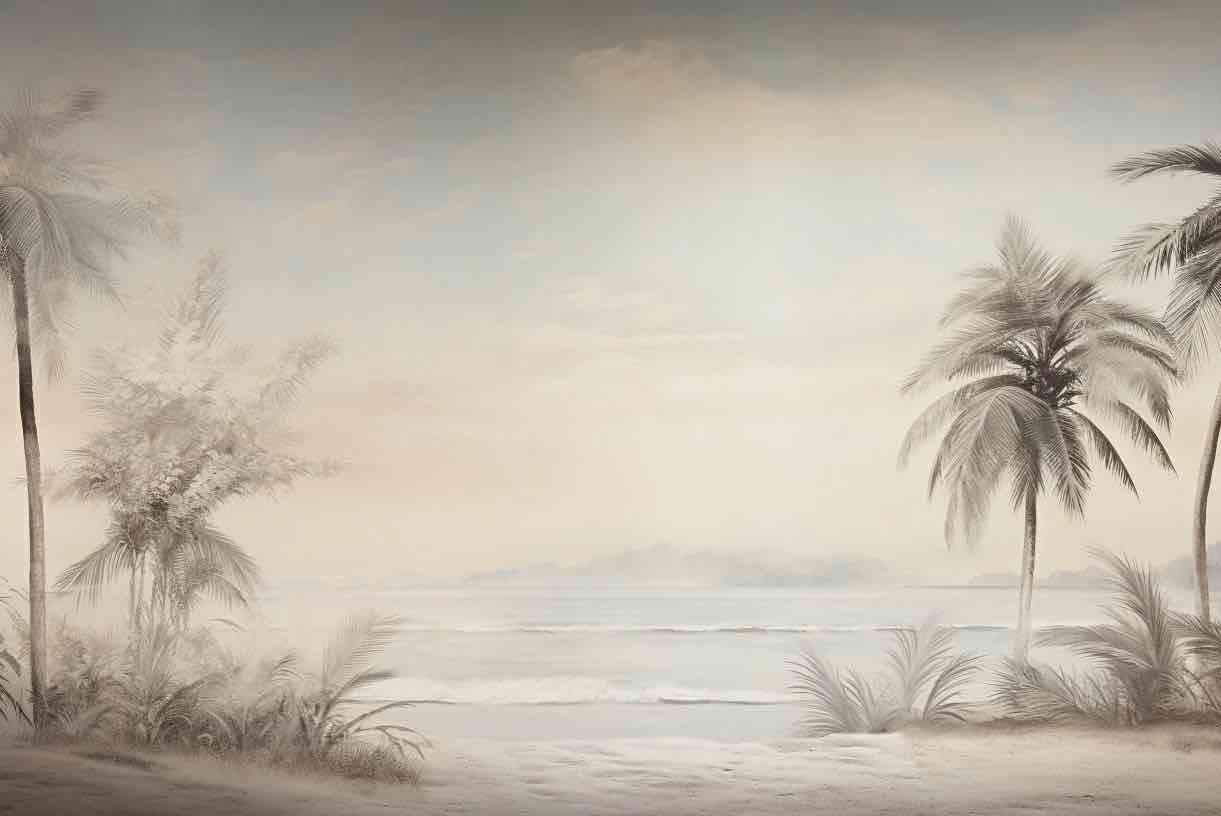 Doux palmiers - Illulart: Papier peint panoramique