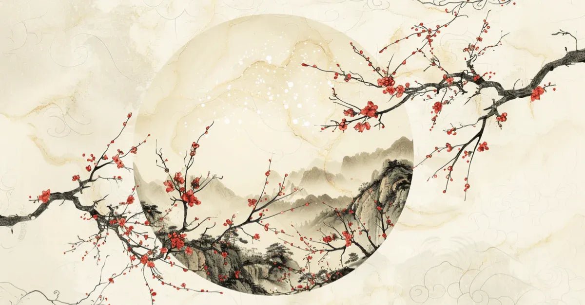 Éclat de Printemps en Peinture Chinoise - Illulart: Papier peint panoramique