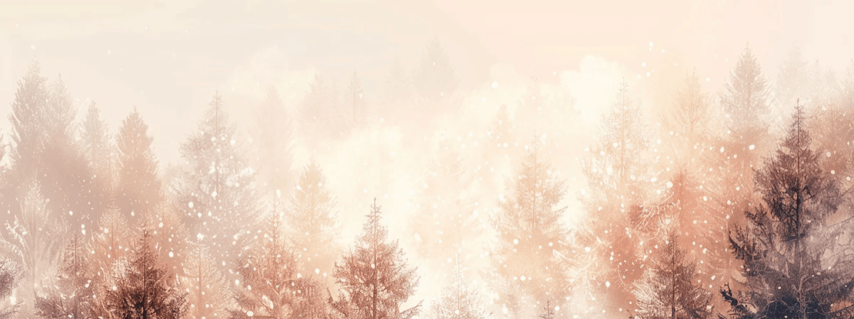 Éclat du Givre : Forêt Enneigée - Illulart: Papier peint panoramique