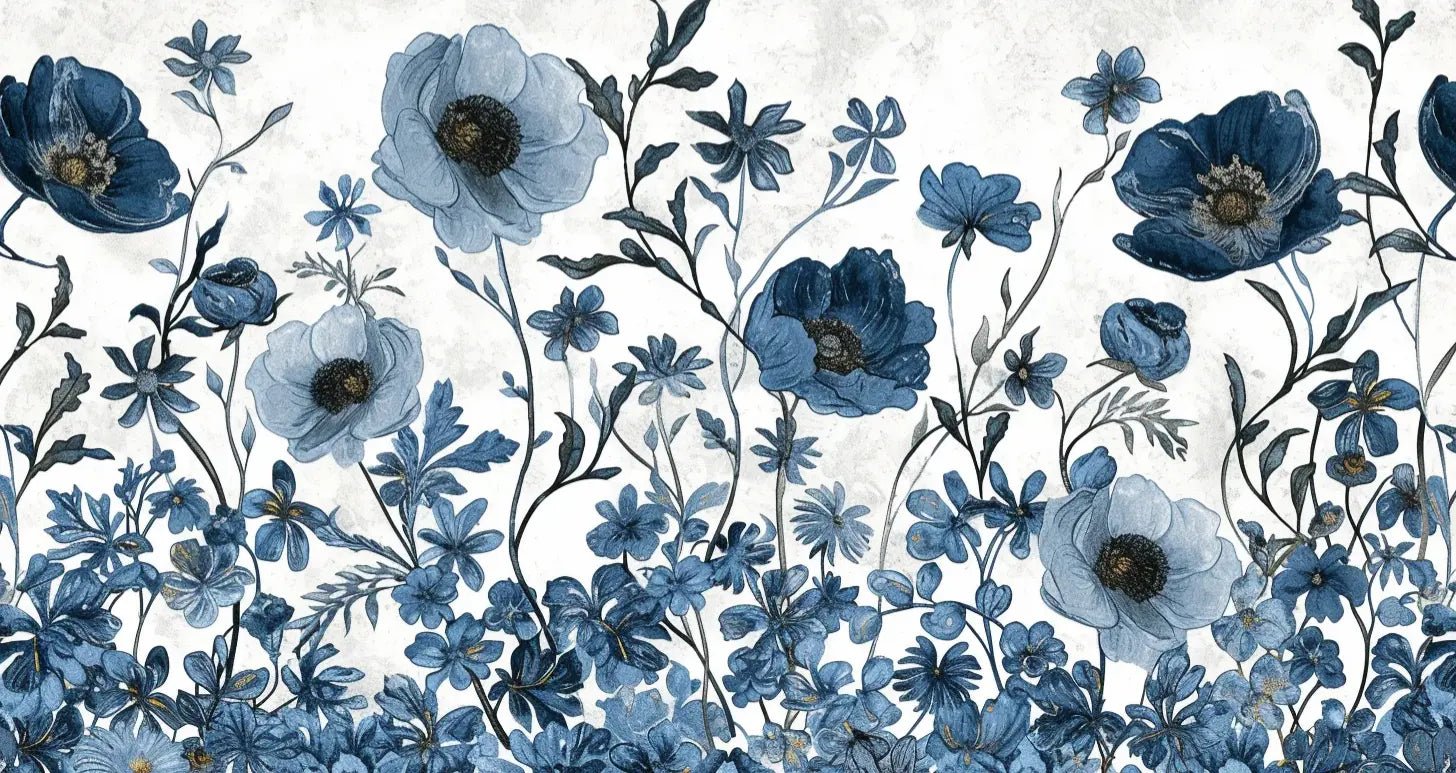 Eclat floral bleu