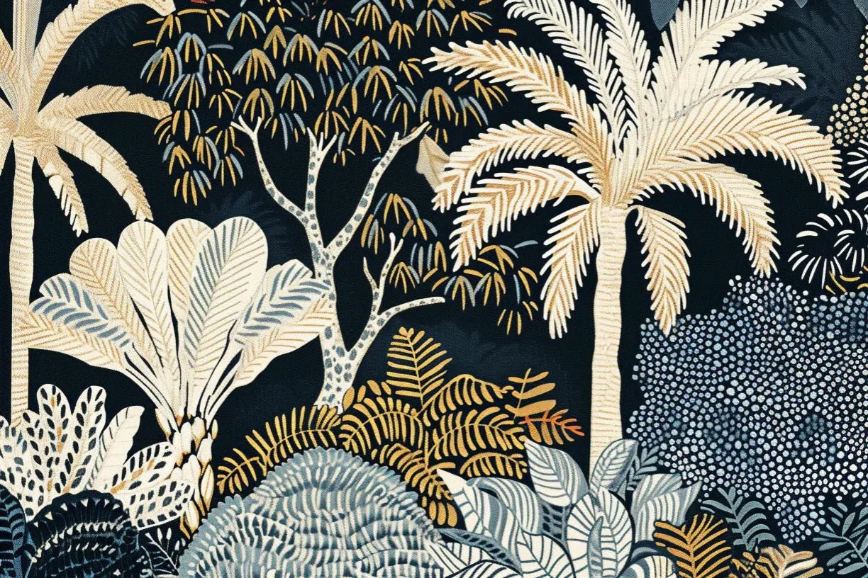 Éclat Tropical – Luxuriance Murale en Grand Format - Illulart: Papier peint panoramique