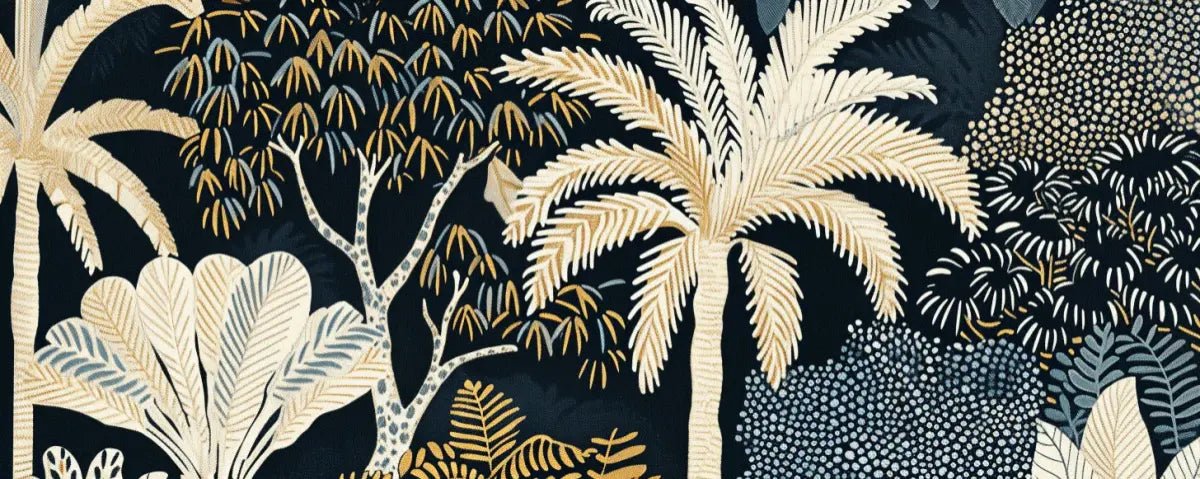 Éclat Tropical – Luxuriance Murale en Grand Format - Illulart: Papier peint panoramique