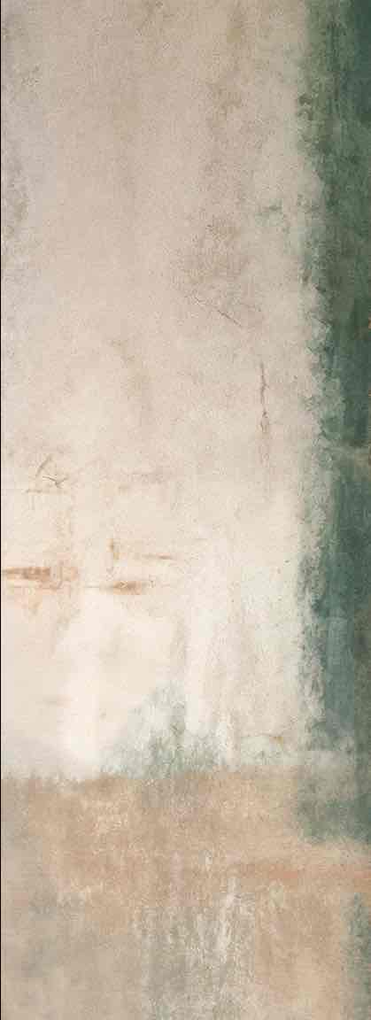 Éclats bruts en vert et sable – Papier peint abstrait - Illulart: Papier peint panoramique