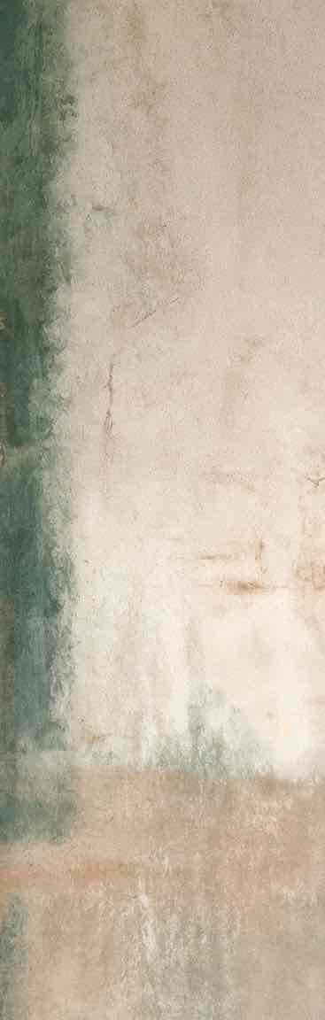 Éclats bruts en vert et sable – Papier peint abstrait - Illulart: Papier peint panoramique