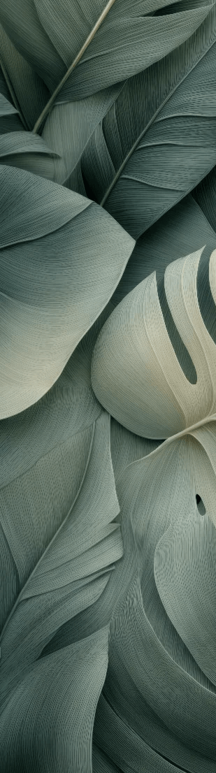 Éclats de Vert Sauge – Papier peint feuillage chic et minimaliste - Illulart: Papier peint panoramique