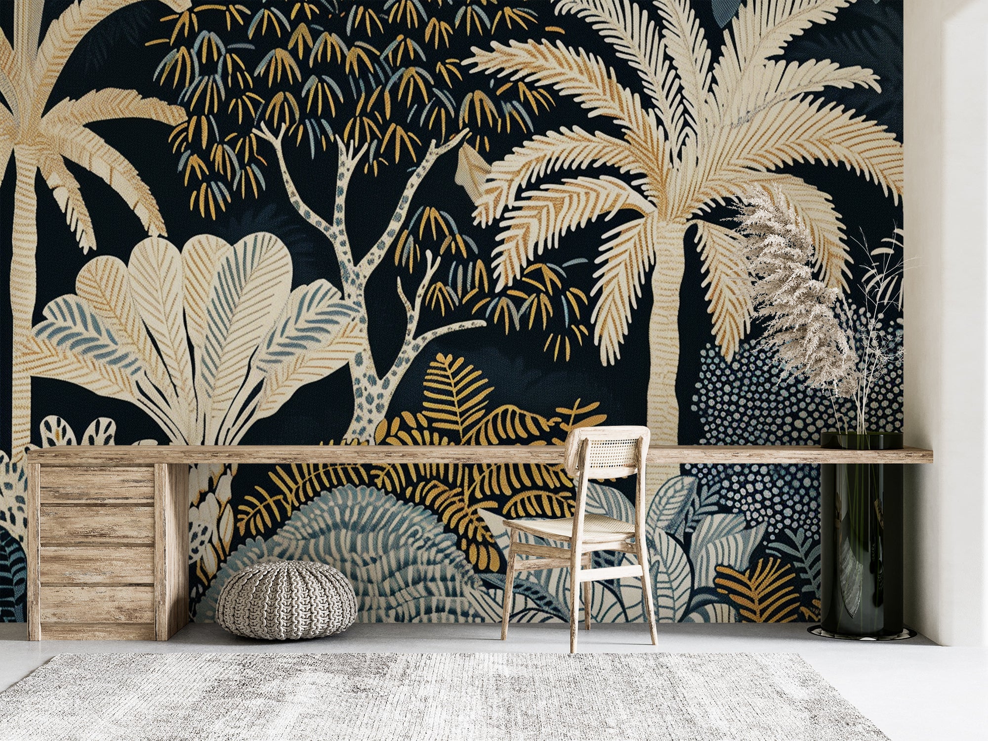 Éclat Tropical – Luxuriance Murale en Grand Format