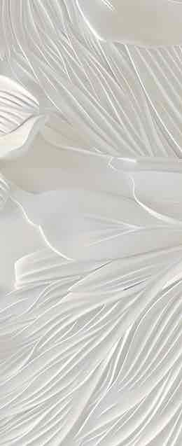 Élégance florale sculptée en blanc - Illulart: Papier peint panoramique