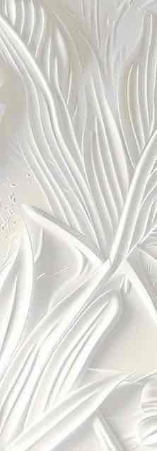 Élégance florale sculptée en blanc - Illulart: Papier peint panoramique