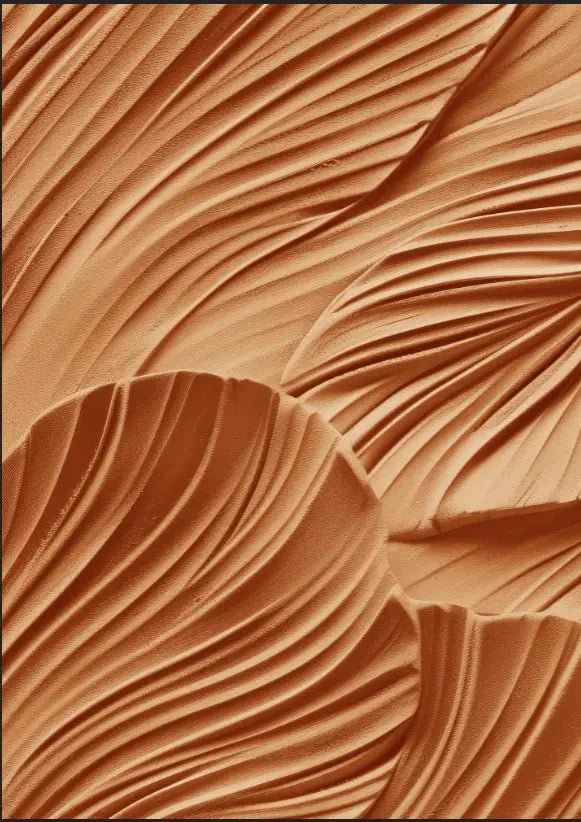 Élégance Sculpturale en effet d'Argile - Illulart: Papier peint panoramique