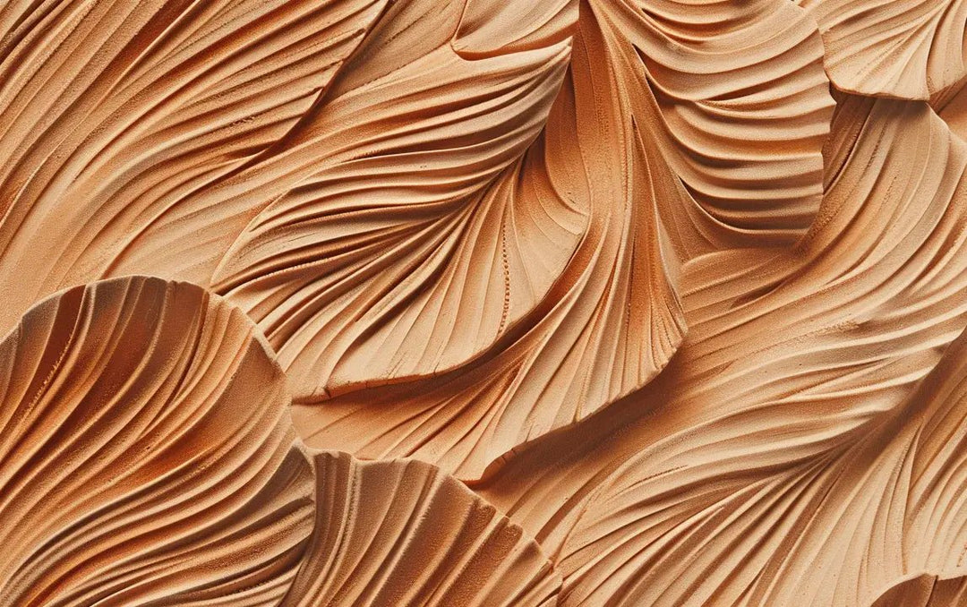 Élégance Sculpturale en effet d'Argile - Illulart: Papier peint panoramique