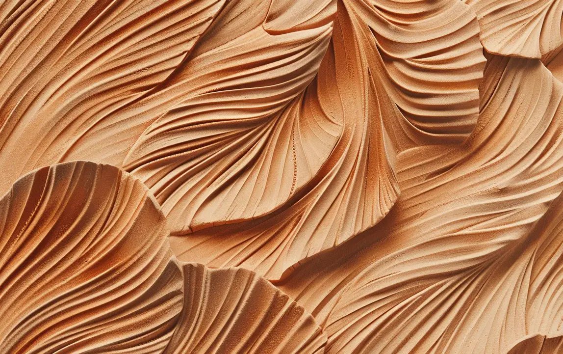 Élégance Sculpturale en effet d'Argile - Illulart: Papier peint panoramique