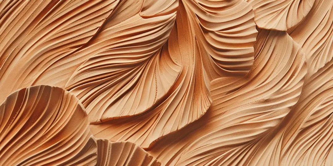Élégance Sculpturale en effet d'Argile - Illulart: Papier peint panoramique