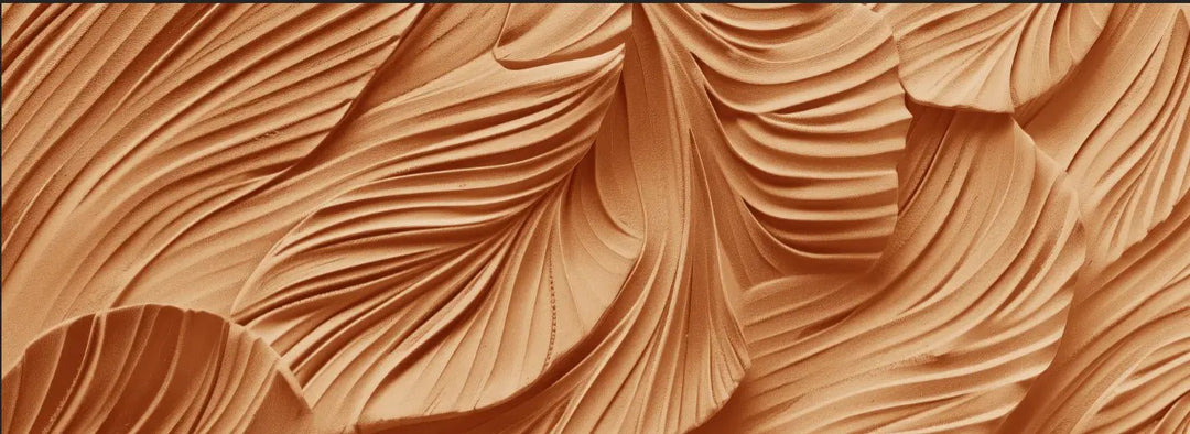 Élégance Sculpturale en effet d'Argile - Illulart: Papier peint panoramique