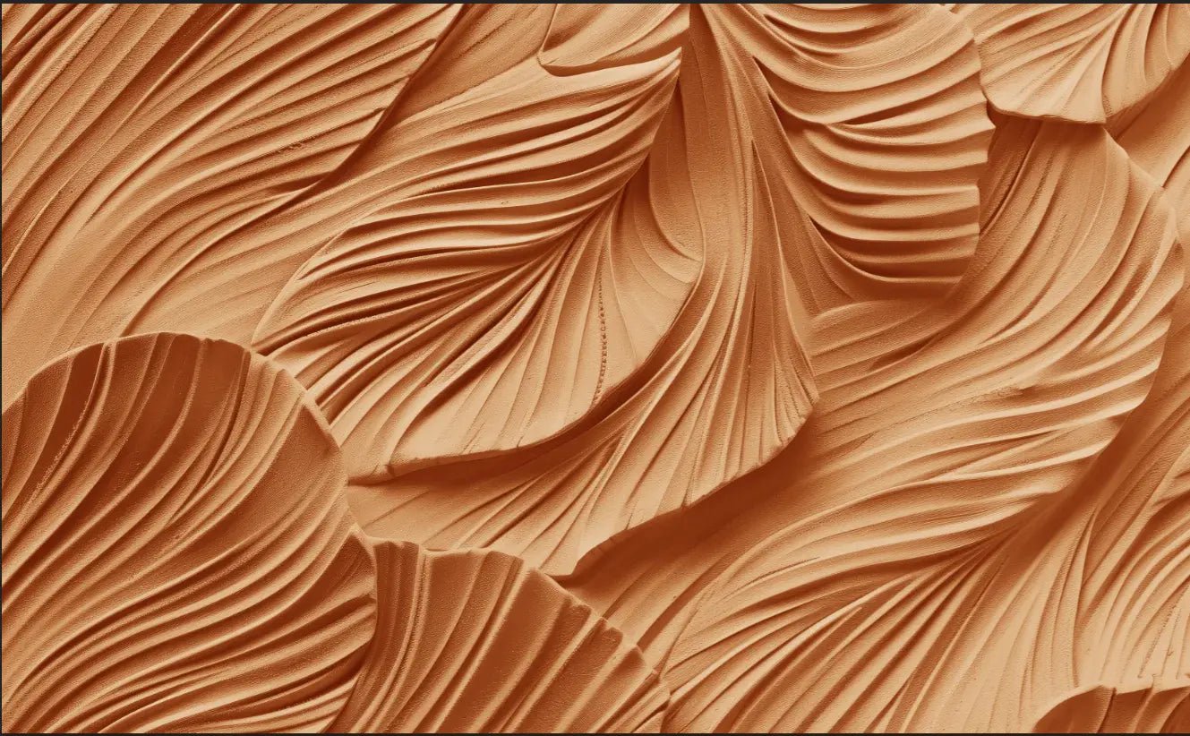 Élégance Sculpturale en effet d'Argile - Illulart: Papier peint panoramique
