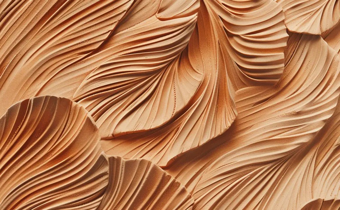 Élégance Sculpturale en effet d'Argile - Illulart: Papier peint panoramique
