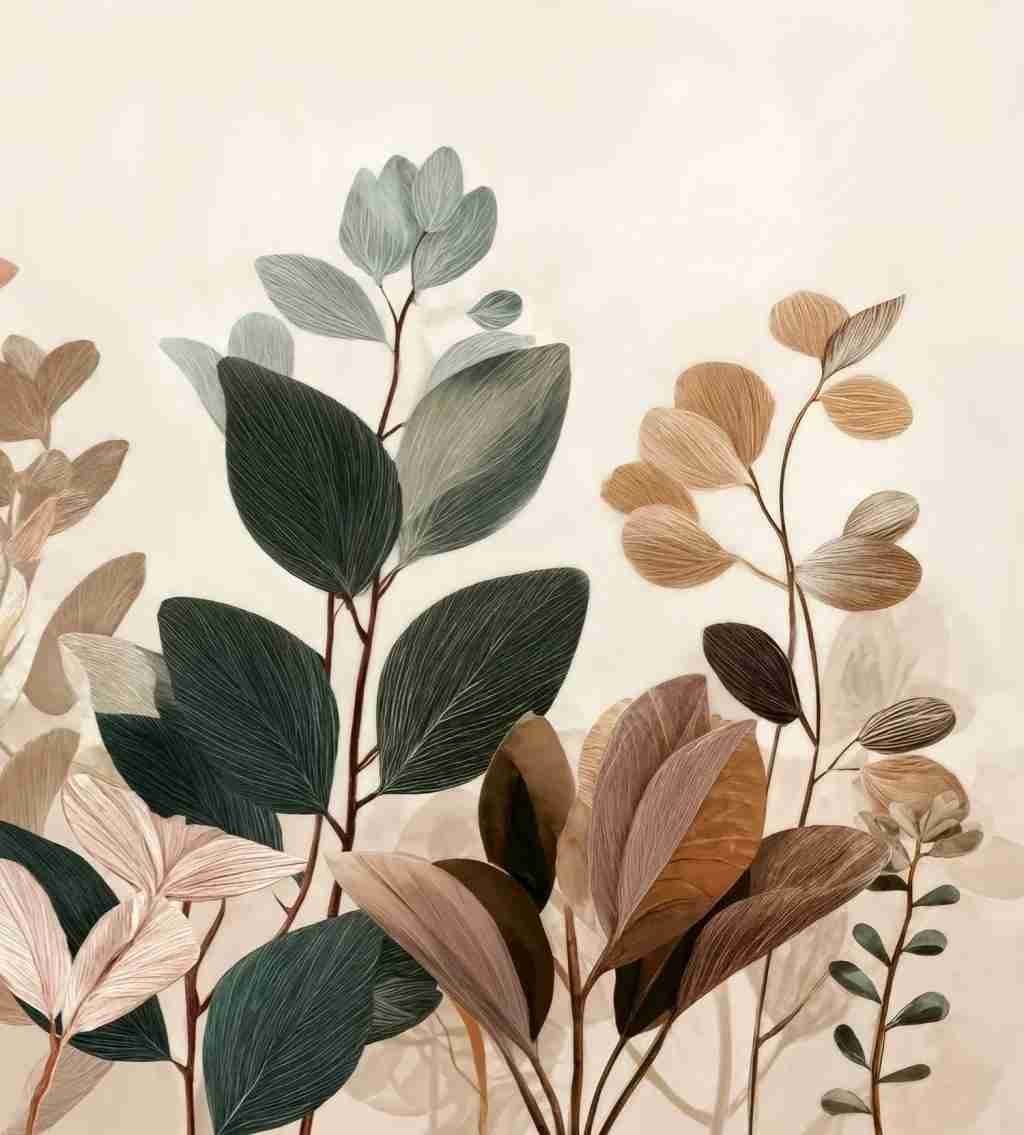 Essence Botanique – Papier peint panoramique végétal - Illulart: Papier peint panoramique