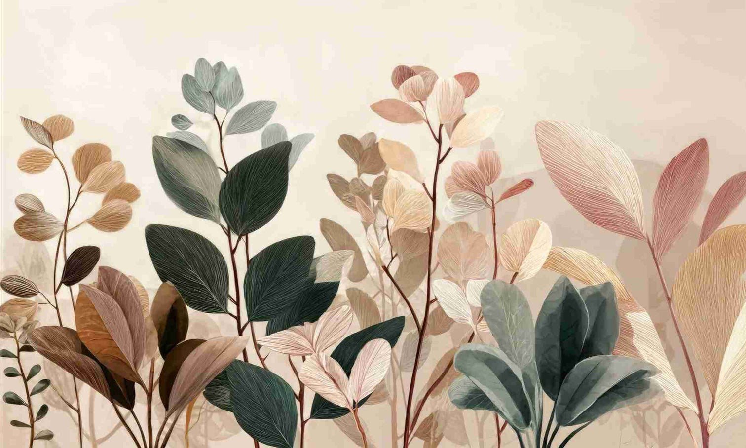 Essence Botanique – Papier peint panoramique végétal - Illulart: Papier peint panoramique