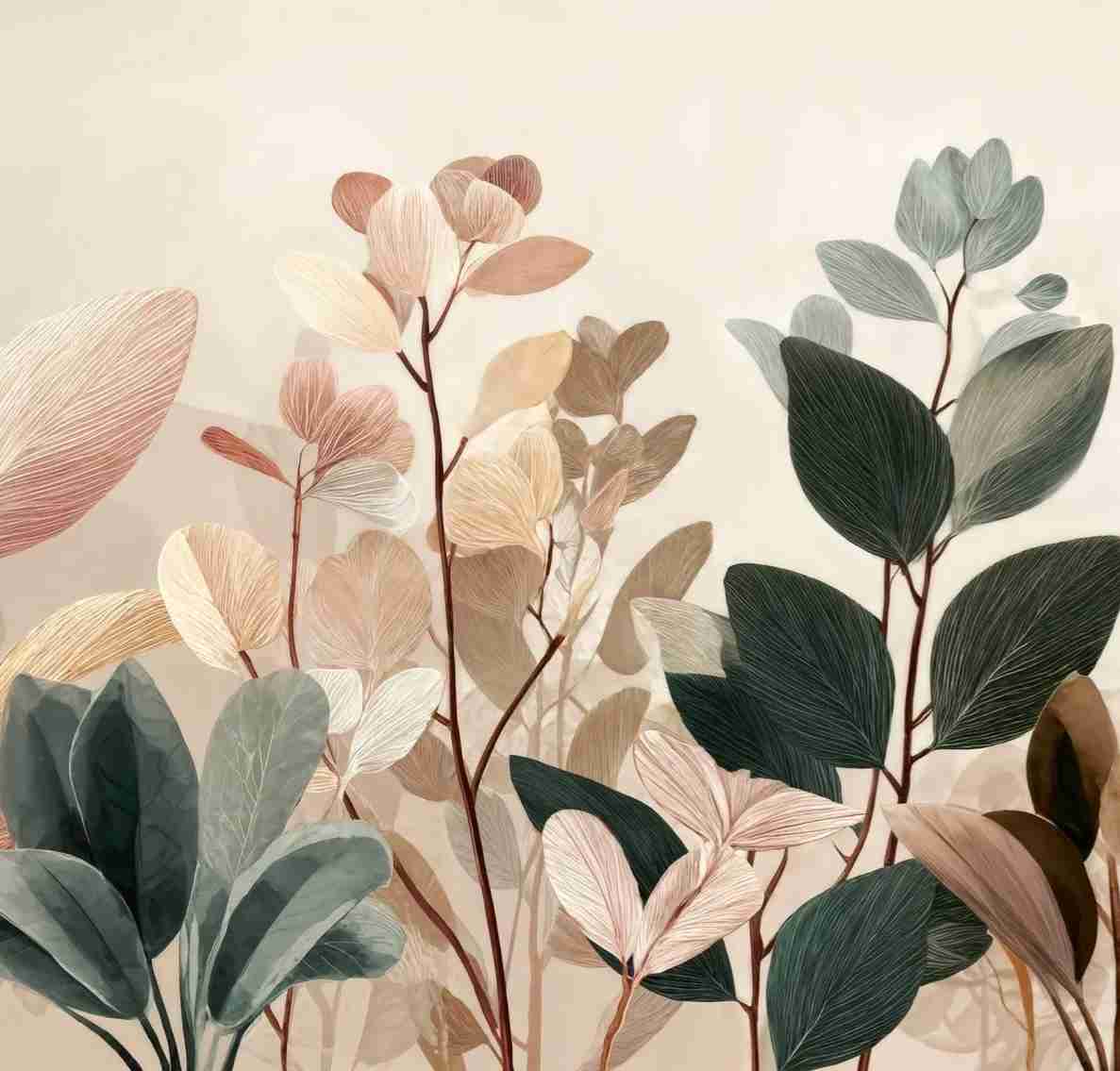 Essence Botanique – Papier peint panoramique végétal - Illulart: Papier peint panoramique