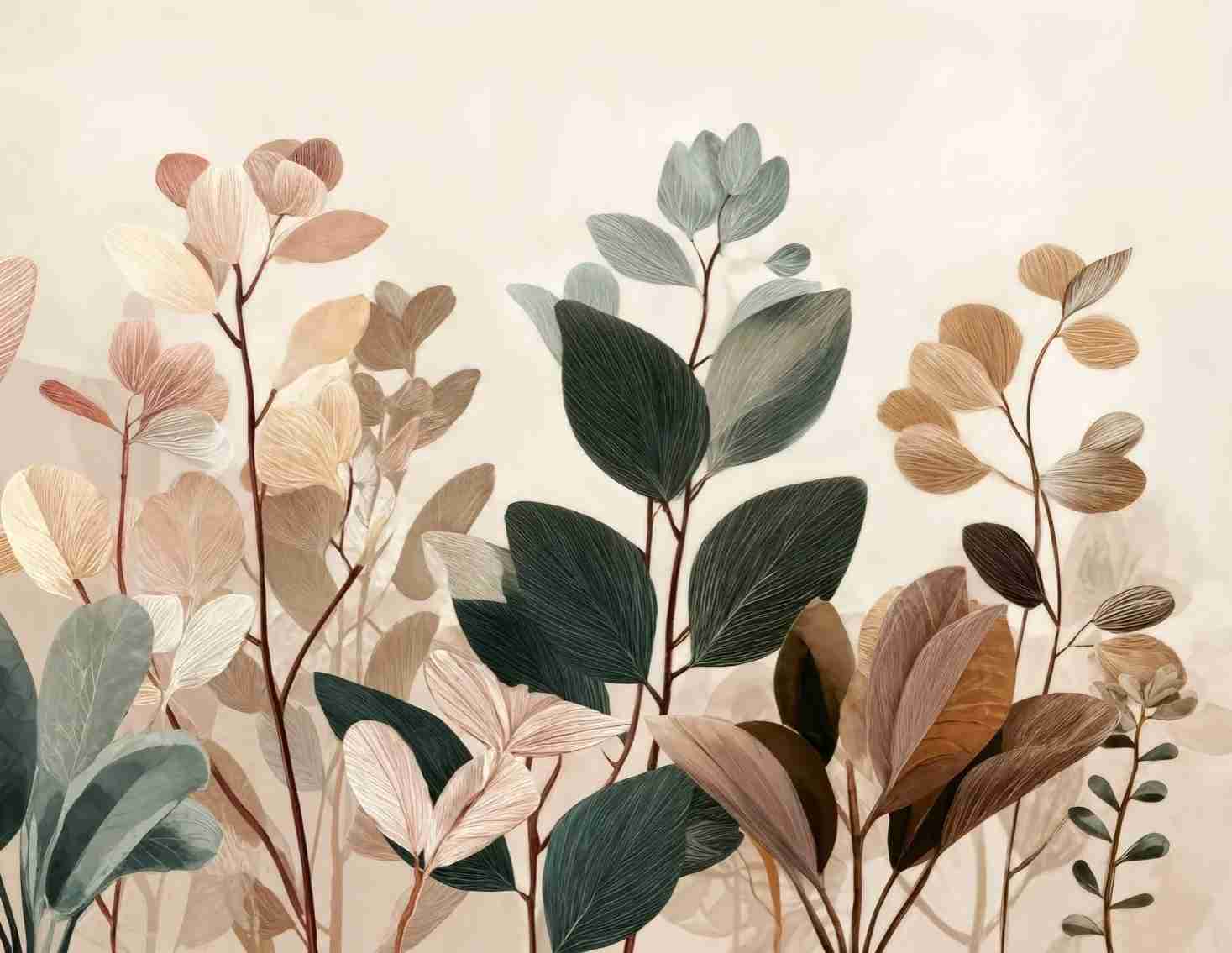 Essence Botanique – Papier peint panoramique végétal - Illulart: Papier peint panoramique