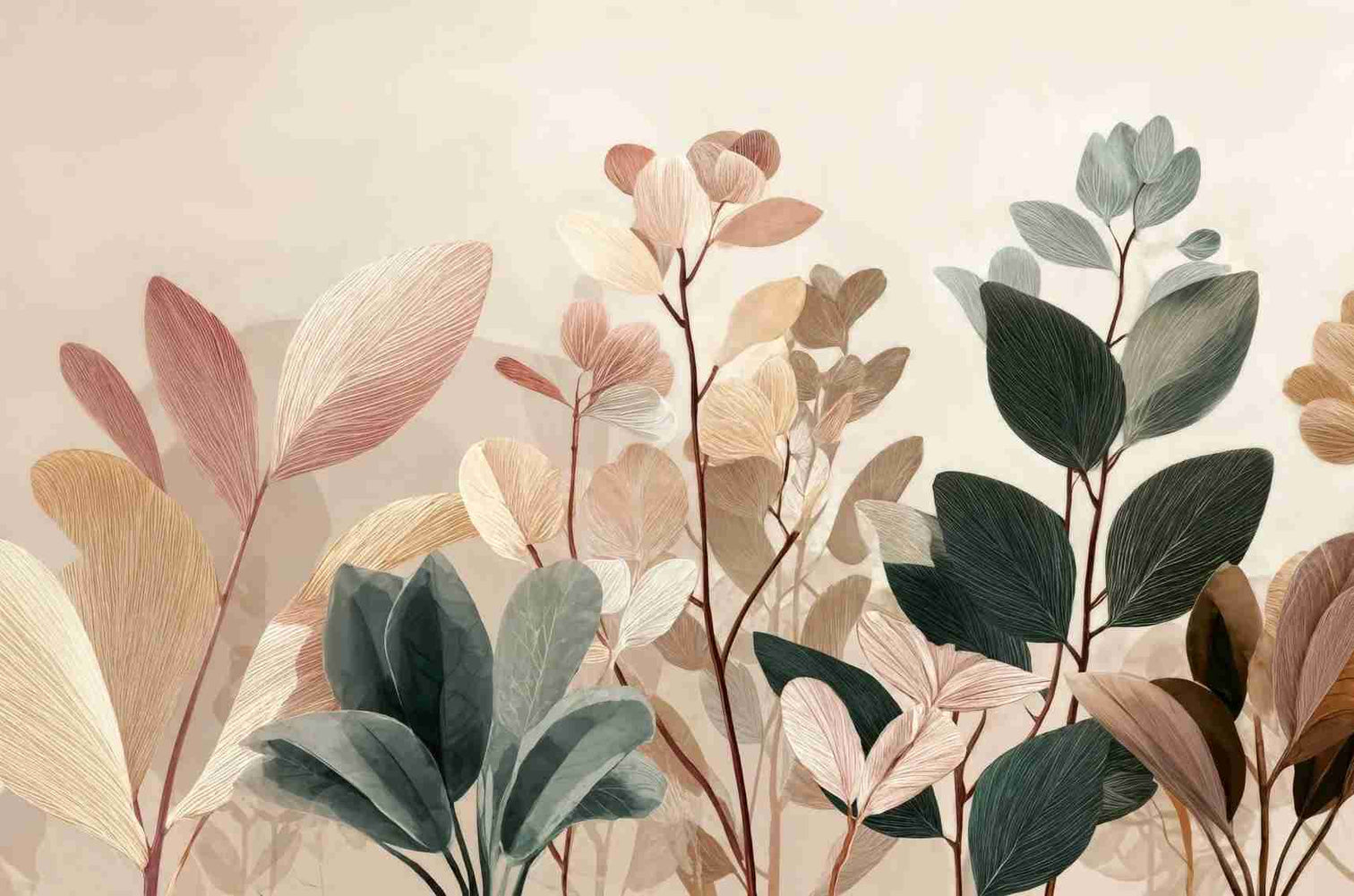 Essence Botanique – Papier peint panoramique végétal - Illulart: Papier peint panoramique