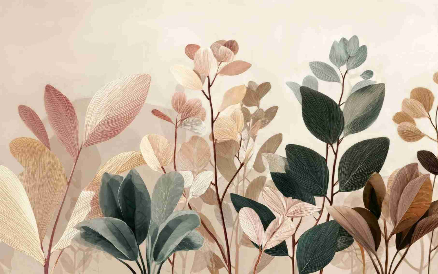 Essence Botanique – Papier peint panoramique végétal - Illulart: Papier peint panoramique