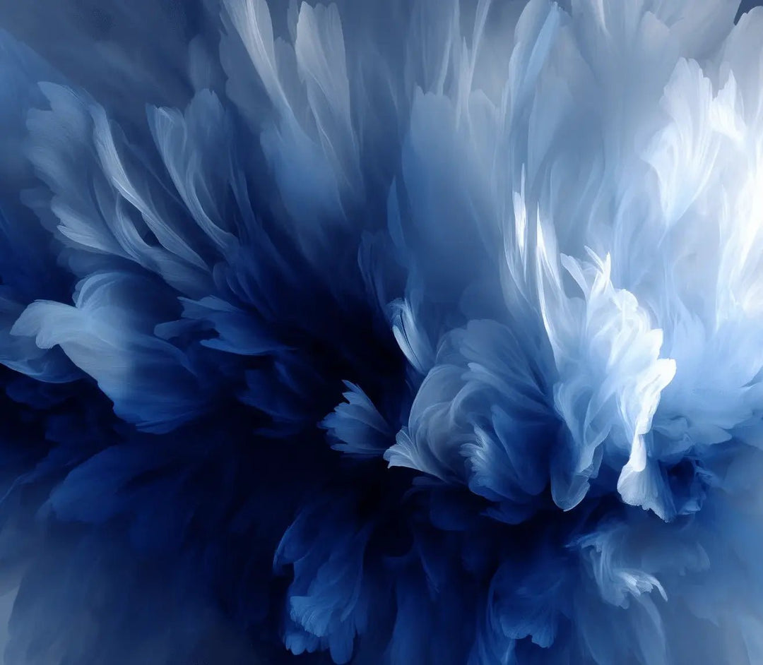 Evanescence Bleue – Papier peint panoramique élégant et apaisant - Illulart: Papier peint panoramique