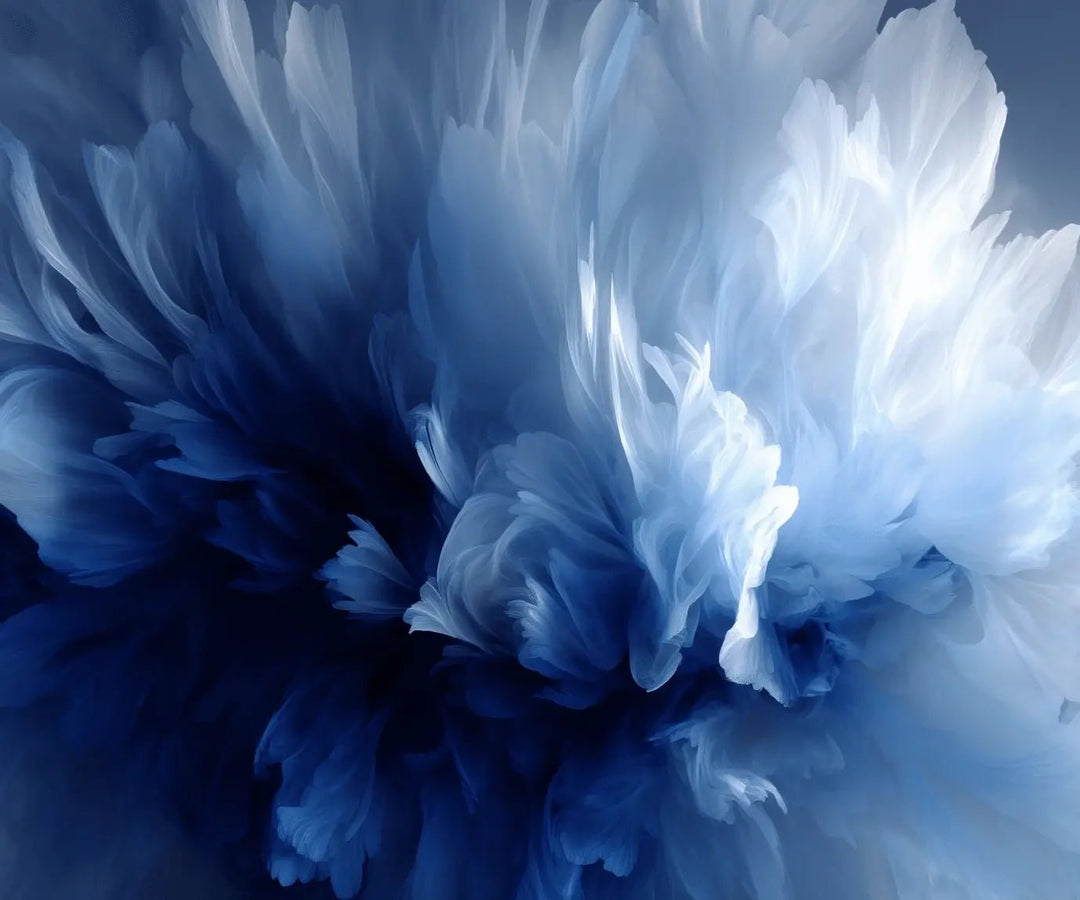 Evanescence Bleue – Papier peint panoramique élégant et apaisant - Illulart: Papier peint panoramique