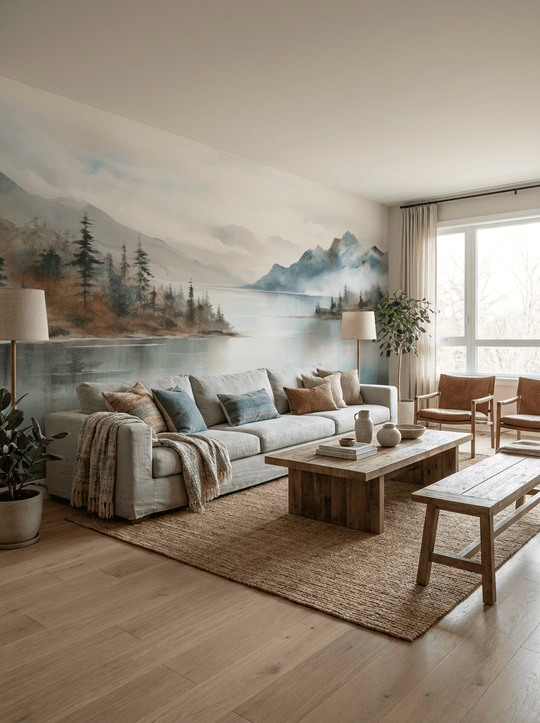 Evasion lacustre - Illulart: Papier peint panoramique