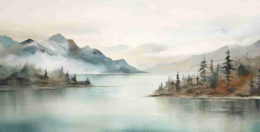 Evasion lacustre - Illulart: Papier peint panoramique