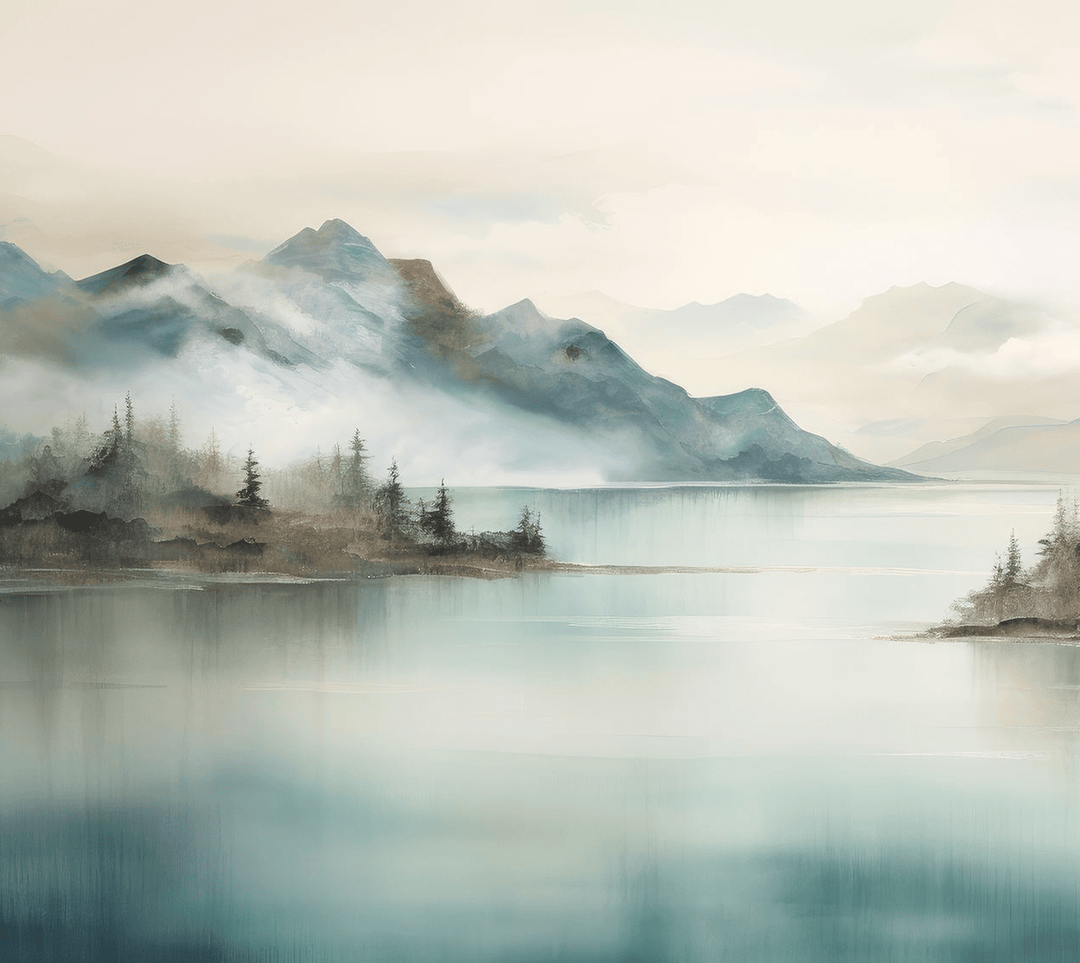 Evasion lacustre - Illulart: Papier peint panoramique