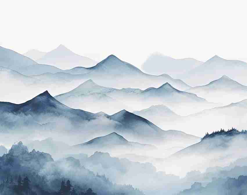 Evasion Montagne - Illulart: Papier peint panoramique