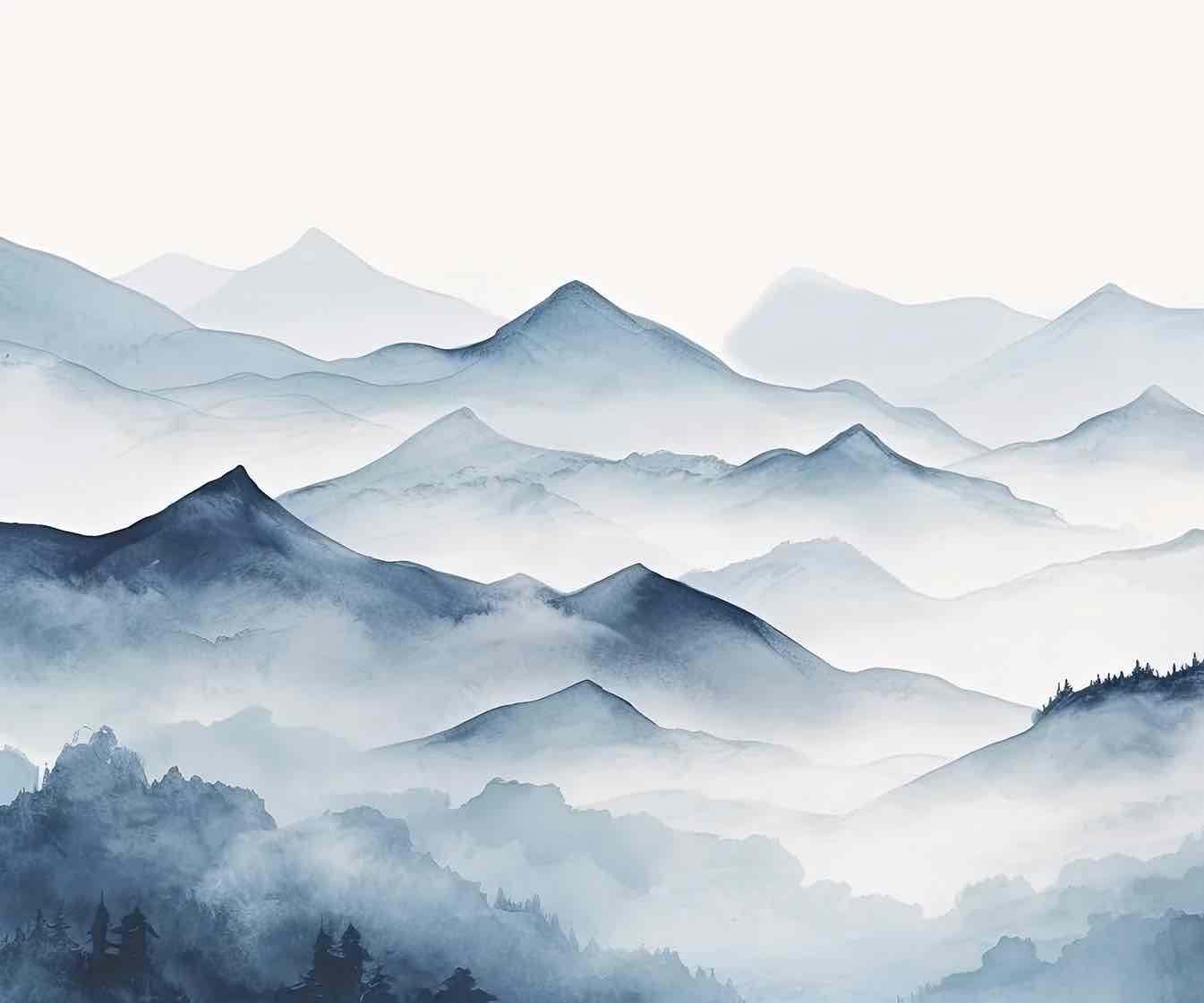 Evasion Montagne - Illulart: Papier peint panoramique