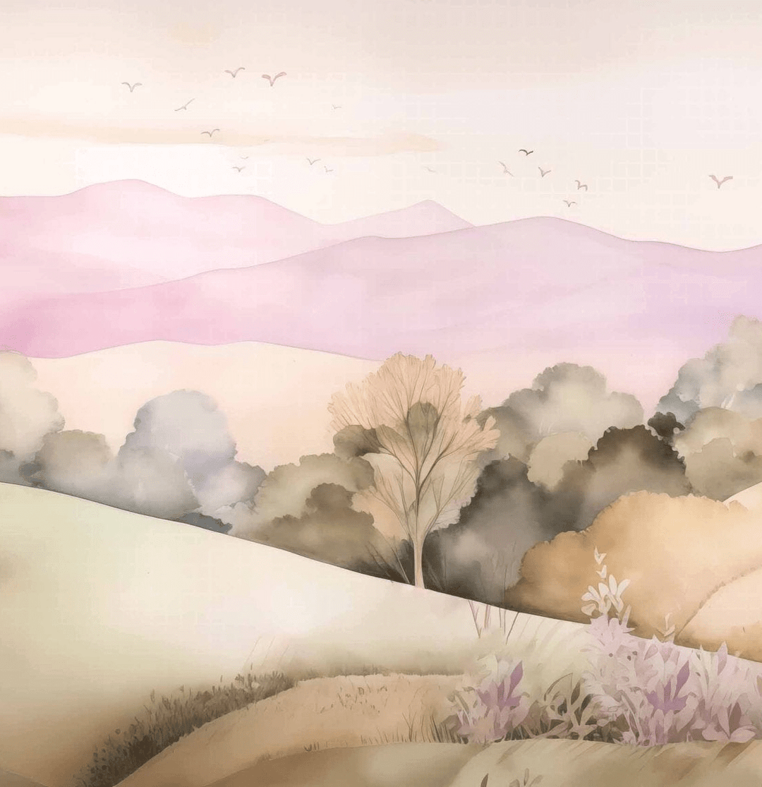 Évasion Pastel - Illulart: Papier peint panoramique