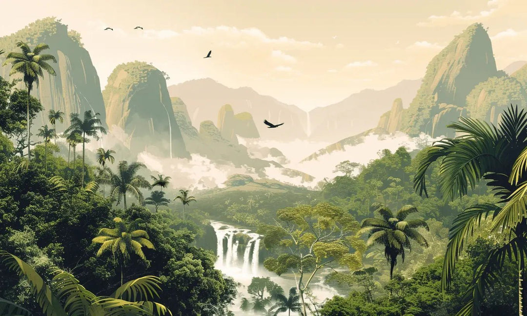 Evasion tropicale - Illulart: Papier peint panoramique