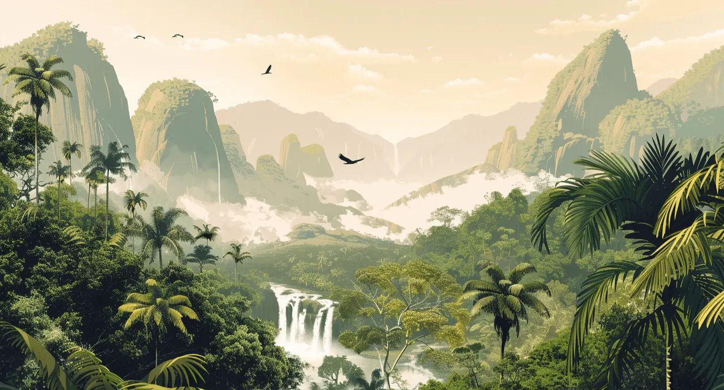 Evasion tropicale - Illulart: Papier peint panoramique
