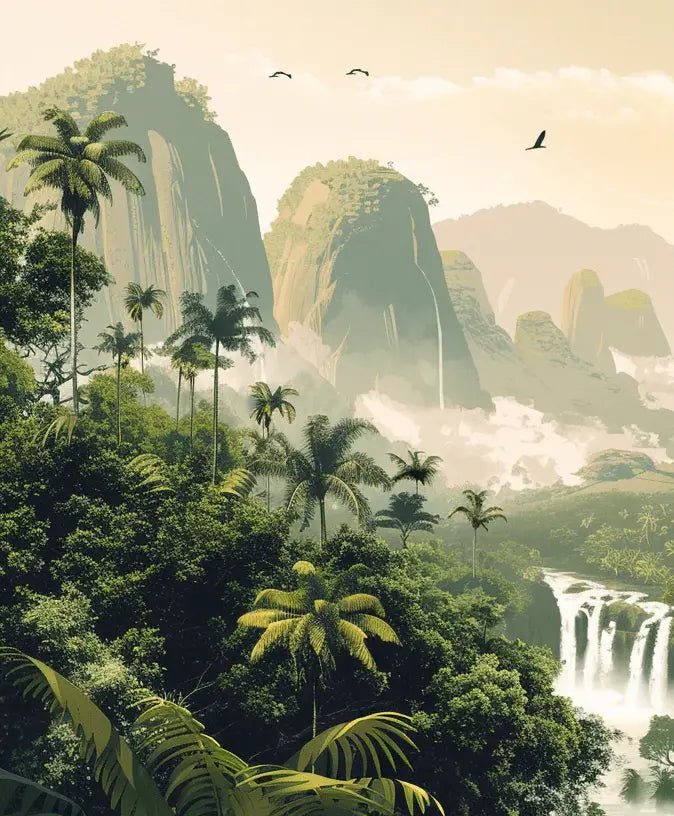 Evasion tropicale - Illulart: Papier peint panoramique