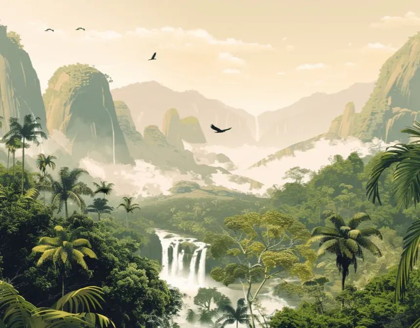 Evasion tropicale - Illulart: Papier peint panoramique