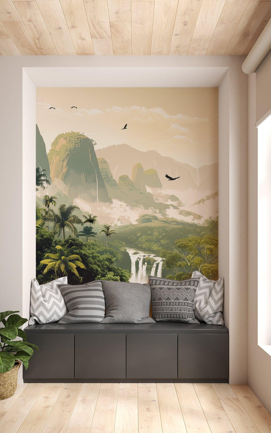 Evasion tropicale - Illulart: Papier peint panoramique