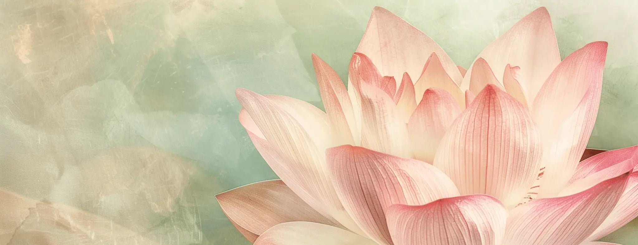 Éveil du Lotus – Papier Peint Panoramique Poétique et Apaisant - Illulart: Papier peint panoramique