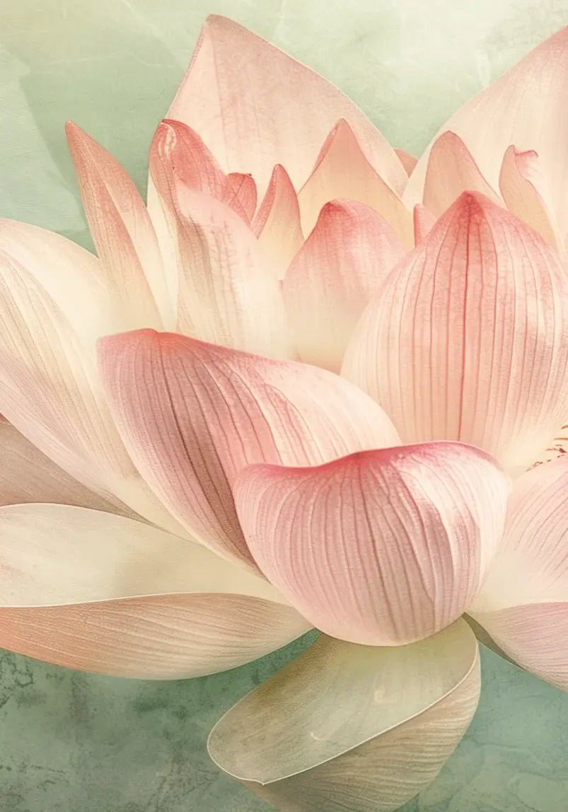 Éveil du Lotus – Papier Peint Panoramique Poétique et Apaisant - Illulart: Papier peint panoramique