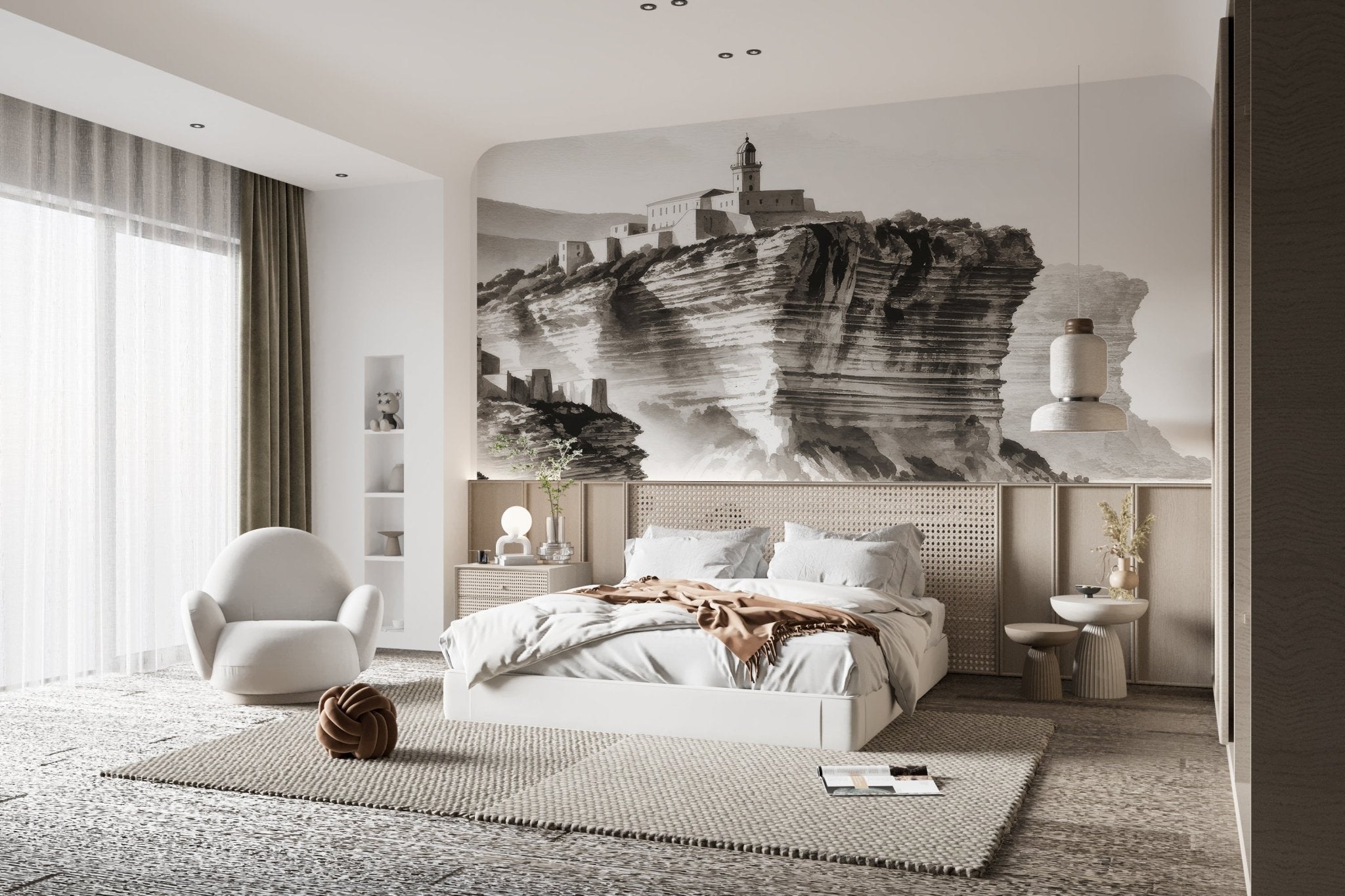 Falaises Corse - Illulart: Papier peint panoramique