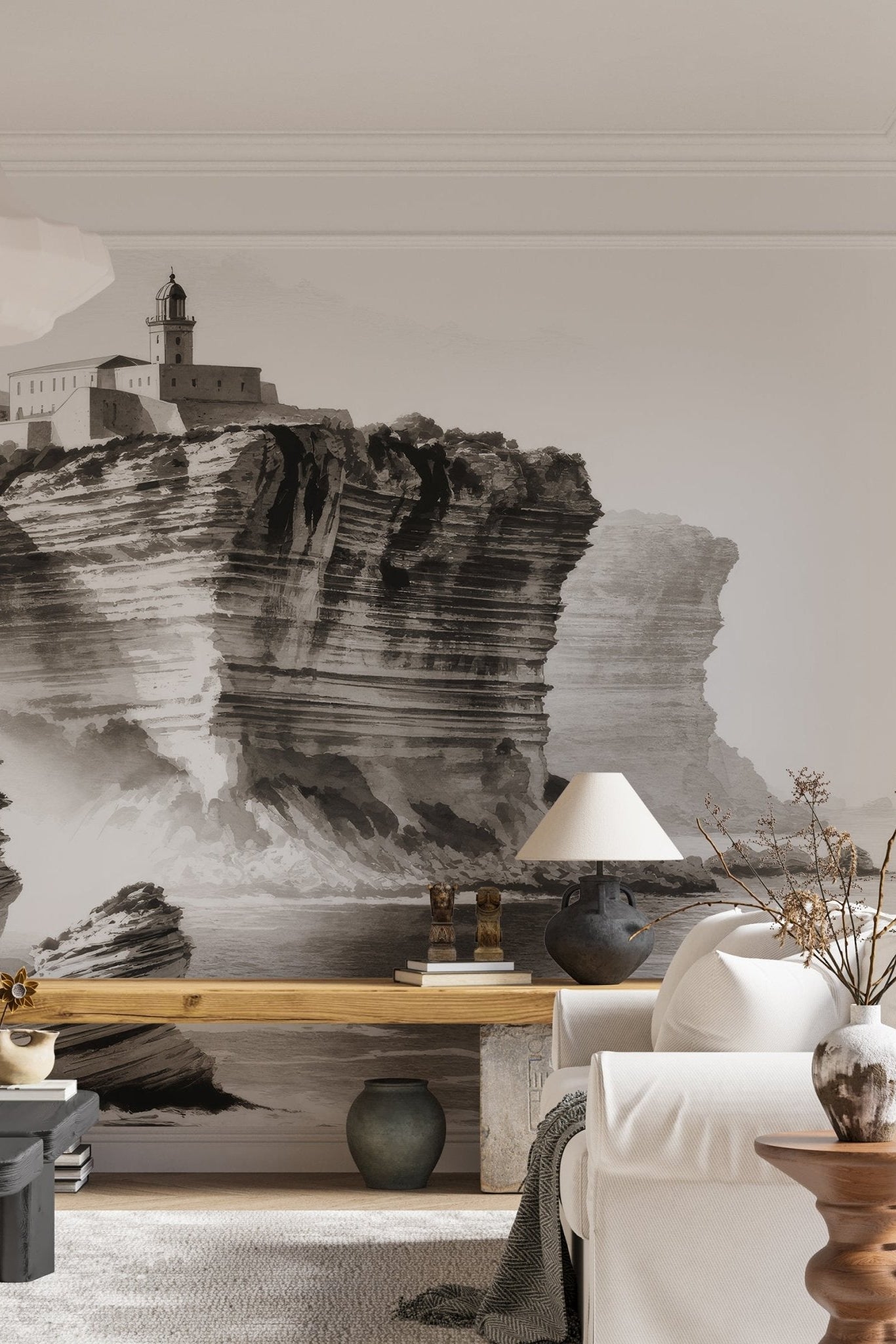 Falaises Corse - Illulart: Papier peint panoramique
