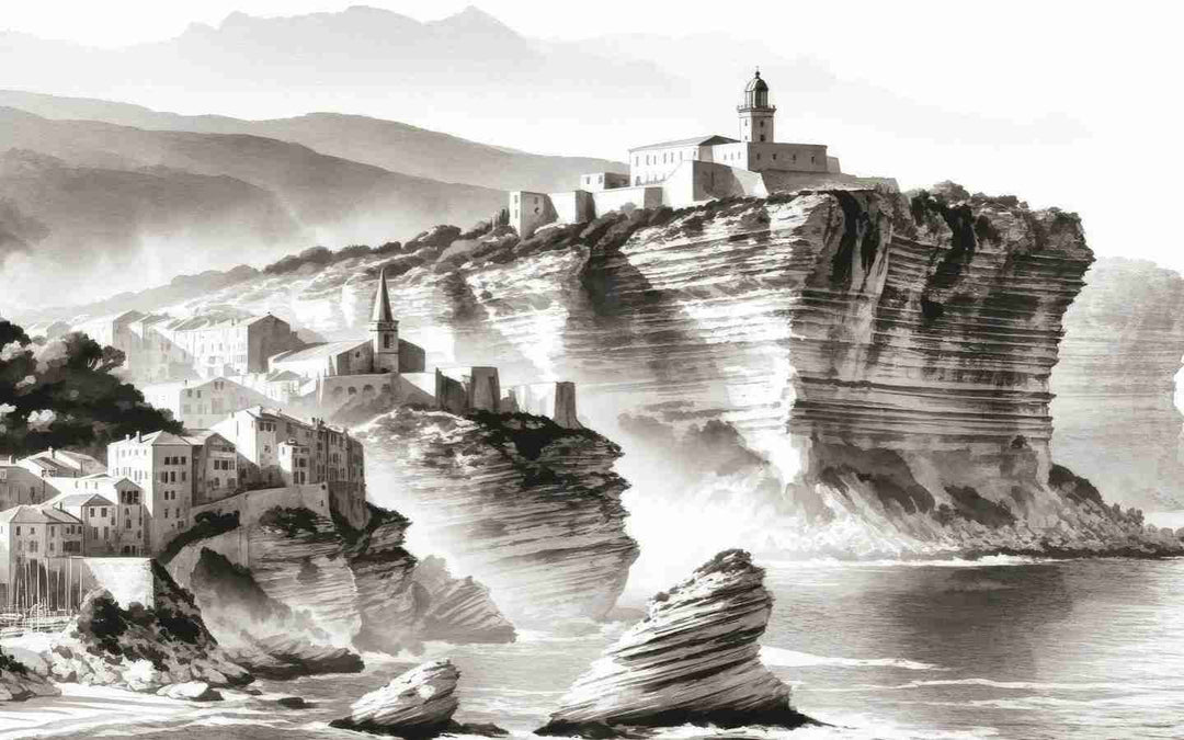 Falaises Corse - Illulart: Papier peint panoramique
