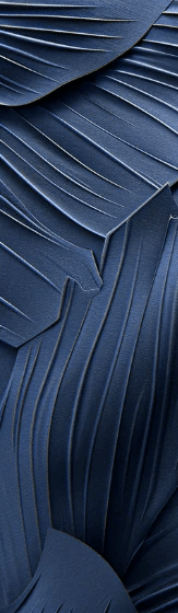 Feuillage 3D Velours Bleu Nuit - Papier Peint Panoramique - Illulart: Papier peint panoramique