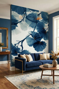 Hojas de Ginkgo Azul