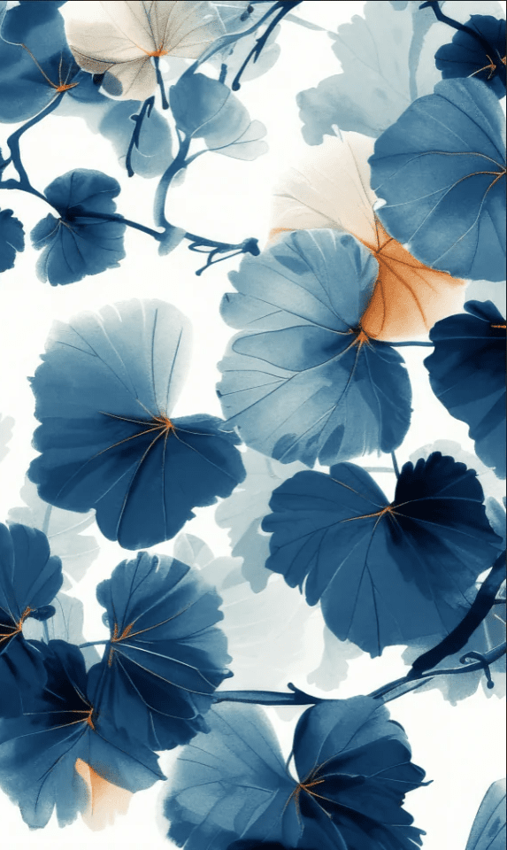 Feuille de Ginkgo Bleu - Raffinement Naturel