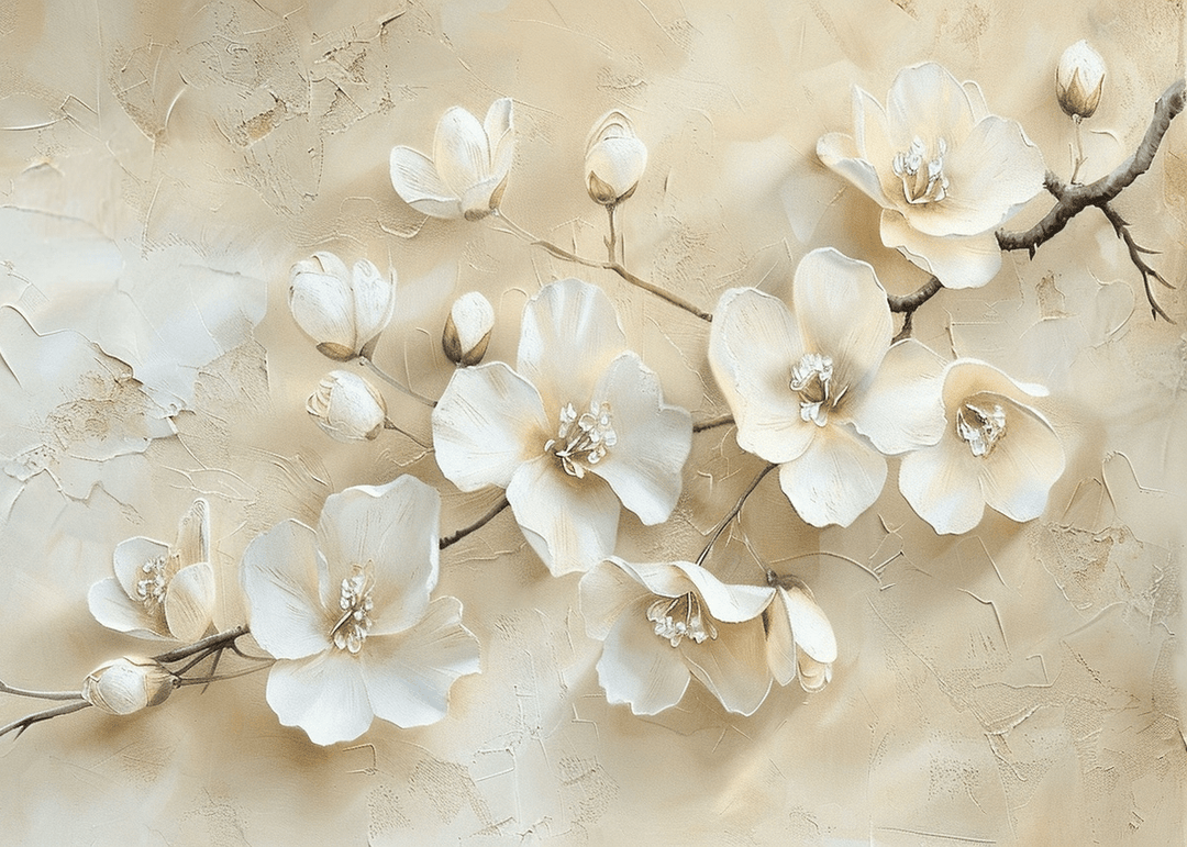 Fleur de Magnolia - Illulart: Papier peint panoramique