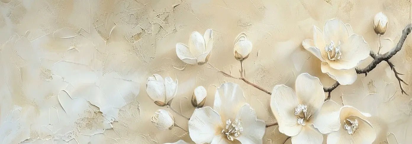 Fleur de Magnolia : Simplicité et Éclat - Illulart: Papier peint panoramique